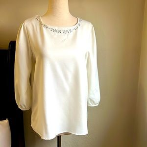 Jella Couture size small white blouse